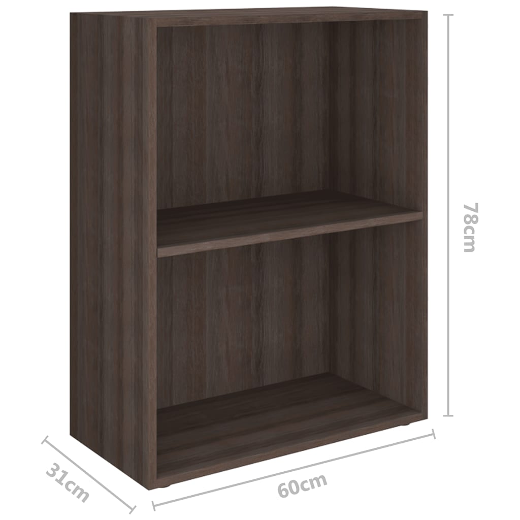 Kirjahylly lastulevy 60x31x78 cm harmaa Sonoma-tammi - Sisustajankoti.fi