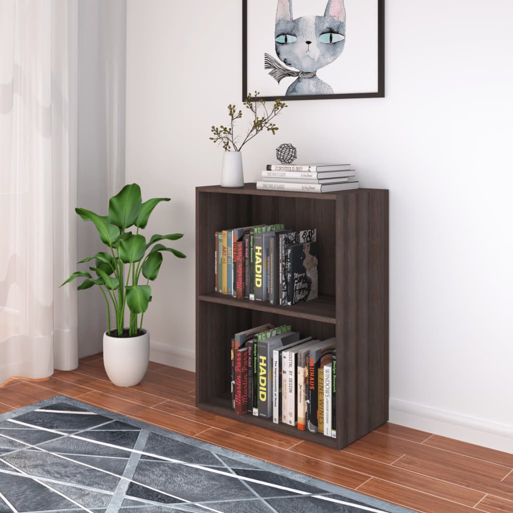 Kirjahylly lastulevy 60x31x78 cm harmaa Sonoma-tammi - Sisustajankoti.fi
