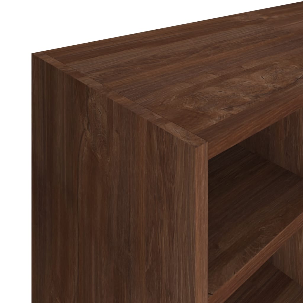Kenkäteline lastulevy 92x30x67,5 cm ruskea tammi - Sisustajankoti.fi
