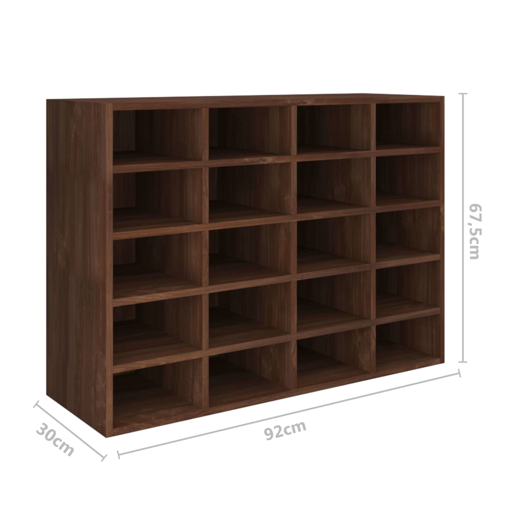 Kenkäteline lastulevy 92x30x67,5 cm ruskea tammi - Sisustajankoti.fi