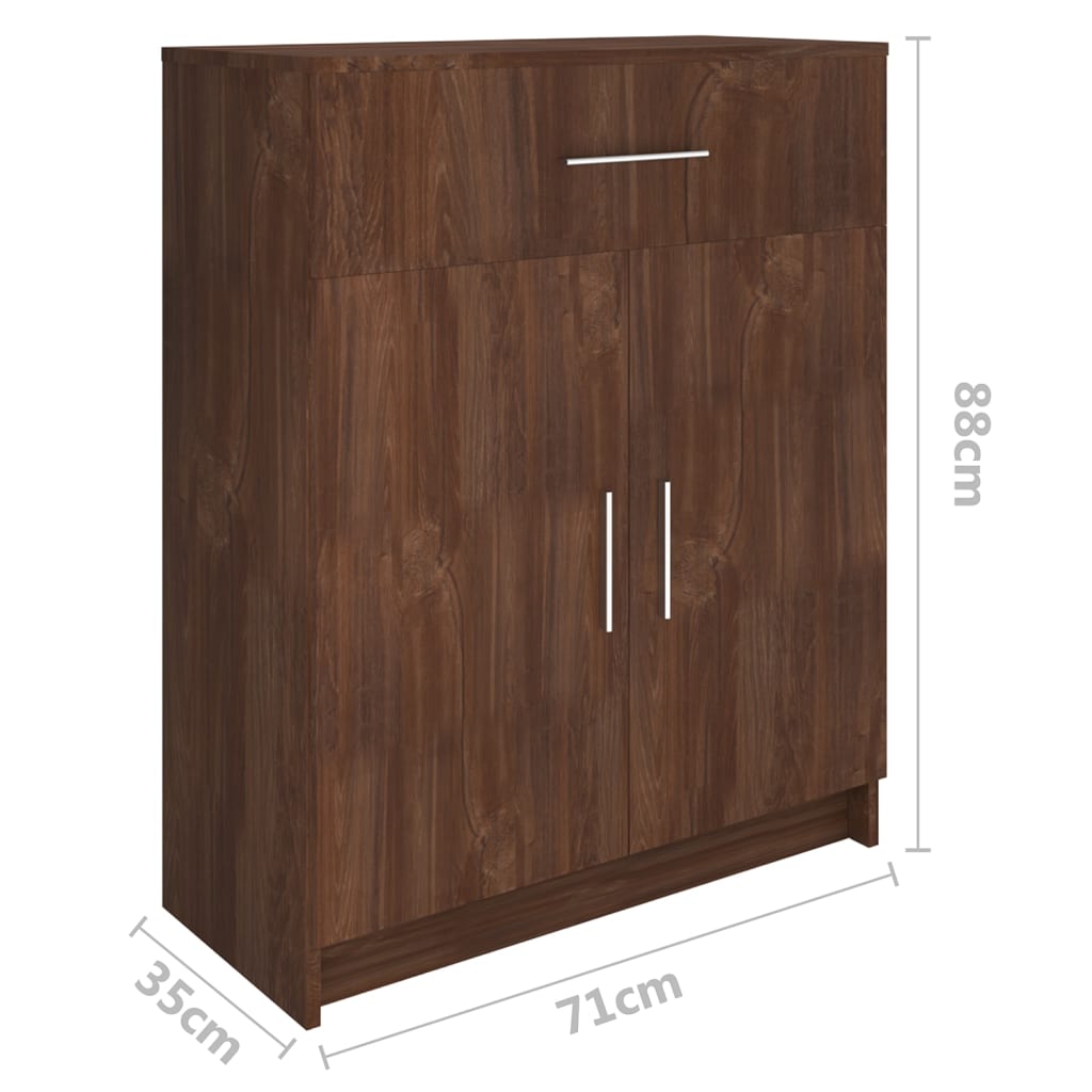 Sivupöytä 71x35x88 cm ruskea tammi - Sisustajankoti.fi