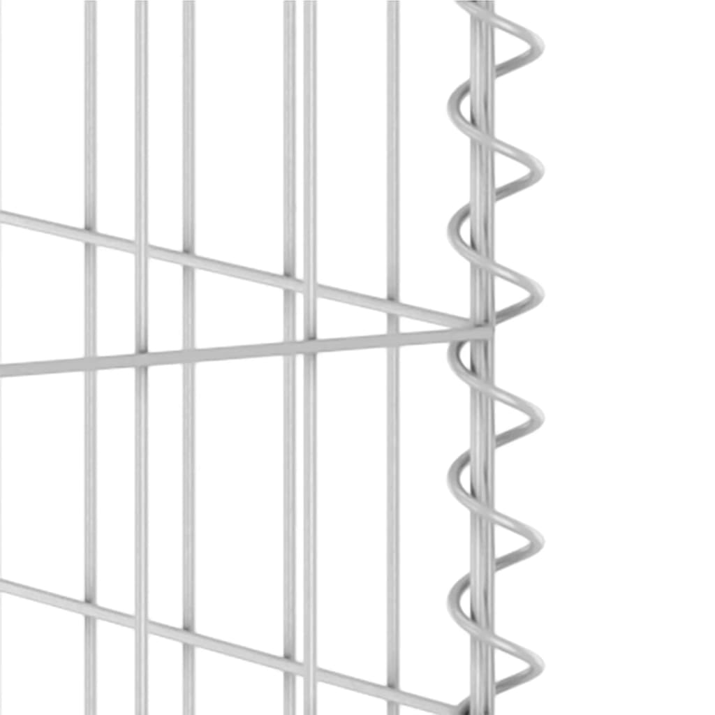 Kivikoriseinä roska-astioille galvanoitu teräs 320x100x110 cm - Sisustajankoti.fi