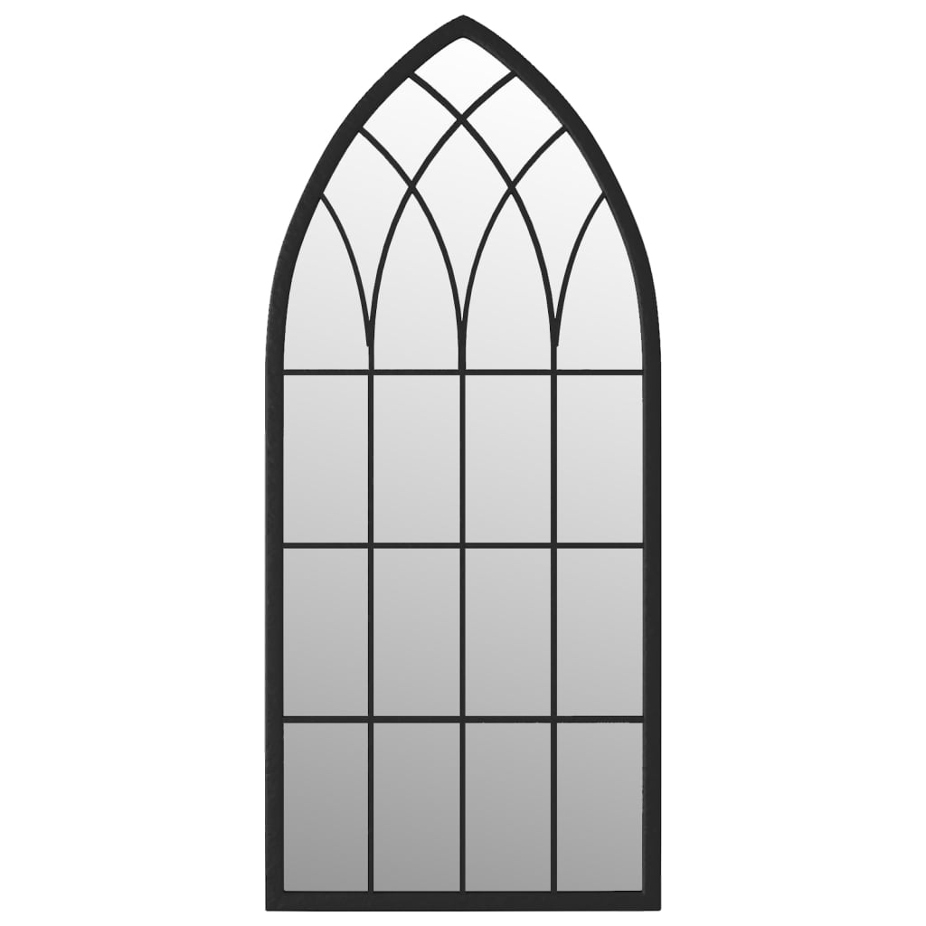 Puutarhapeili musta 70x30 cm rauta ulkokäyttöön - Sisustajankoti.fi