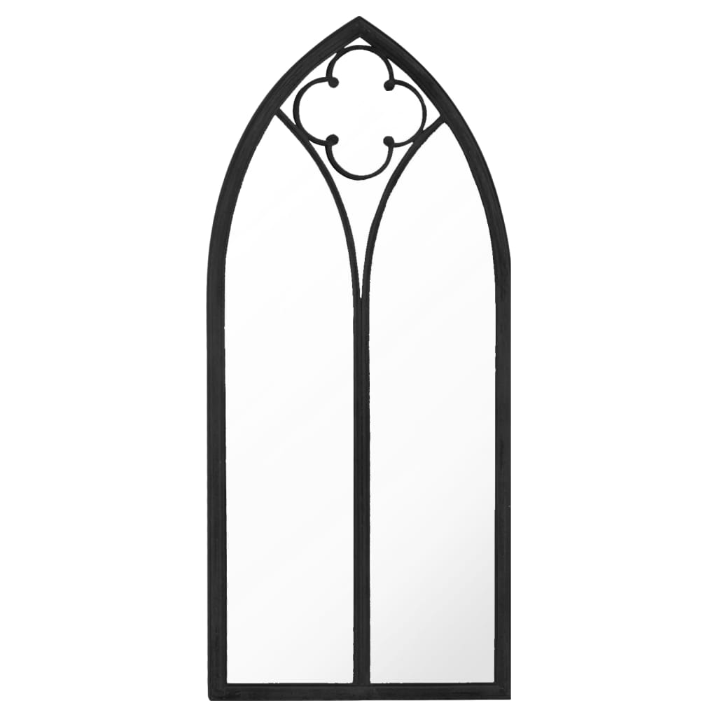 Puutarhapeili musta 70x30 cm rauta ulkokäyttöön - Sisustajankoti.fi