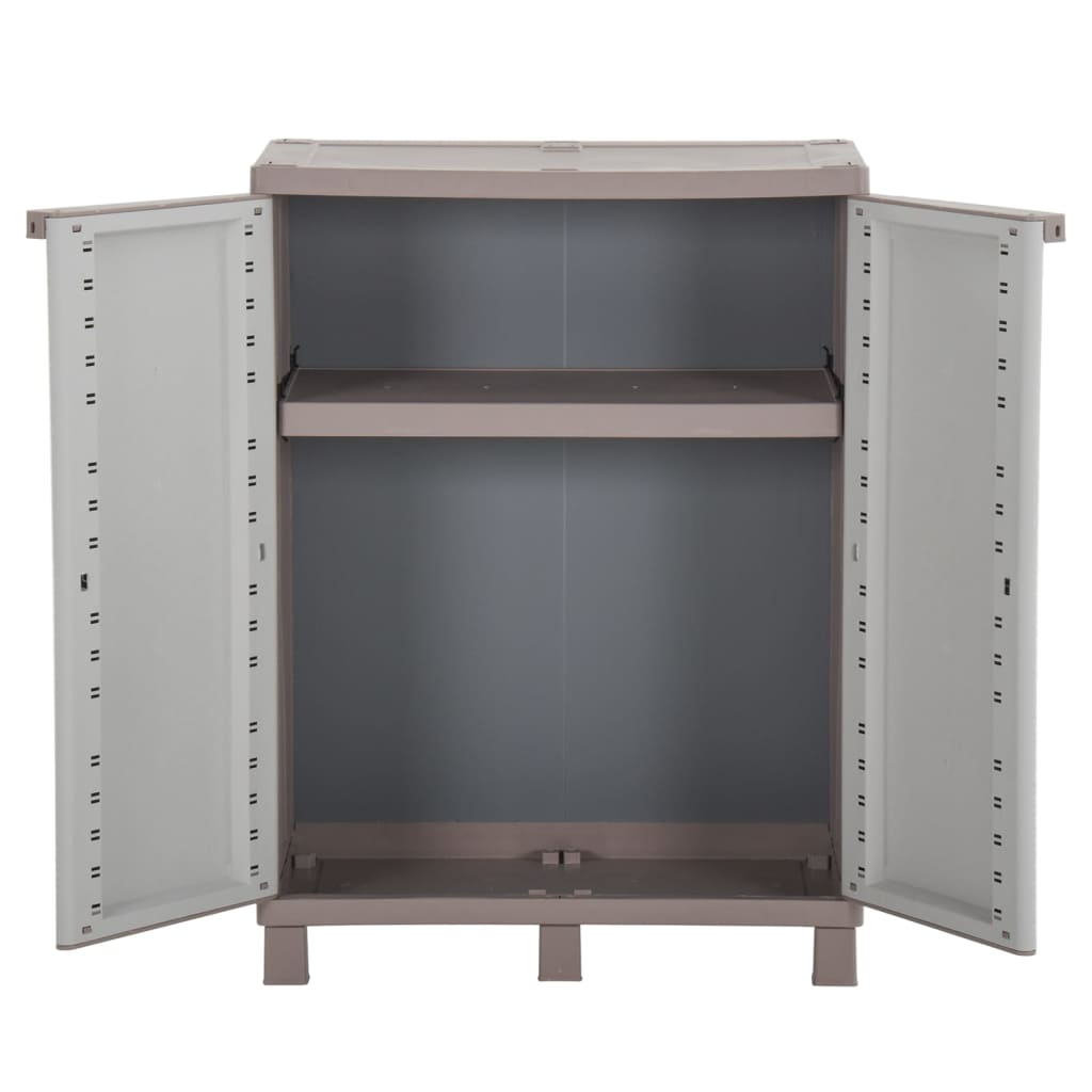 Säilytyskaappi 2 ovella 68x37,5x91,5 cm vaaleanharmaa ja beige - Sisustajankoti.fi