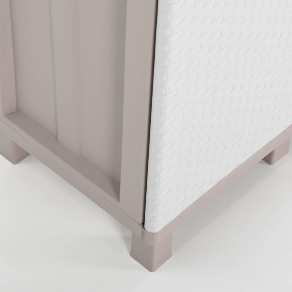 Säilytyskaappi 2 ovella 68x37,5x91,5 cm vaaleanharmaa ja beige - Sisustajankoti.fi
