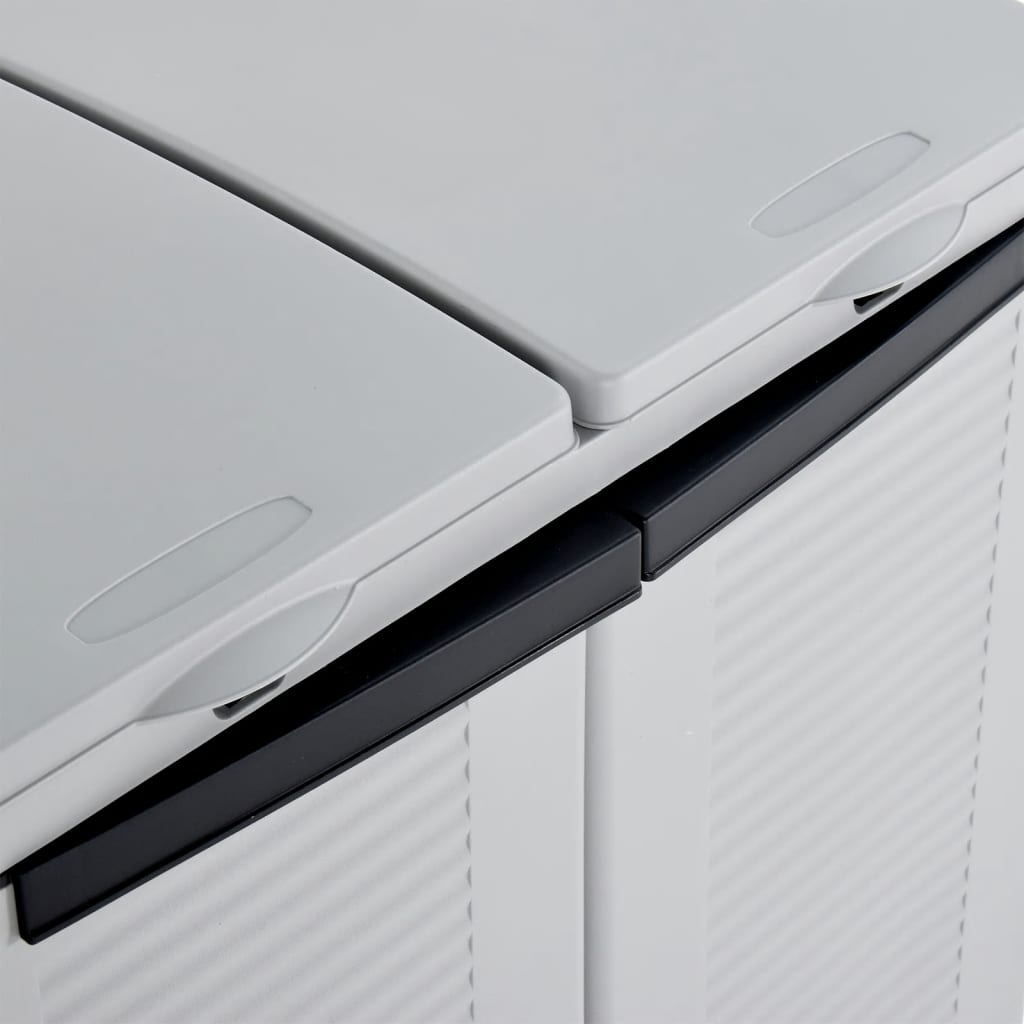 Roskakori Eco Cabinet 68x39x89 cm harmaa ja musta - Sisustajankoti.fi