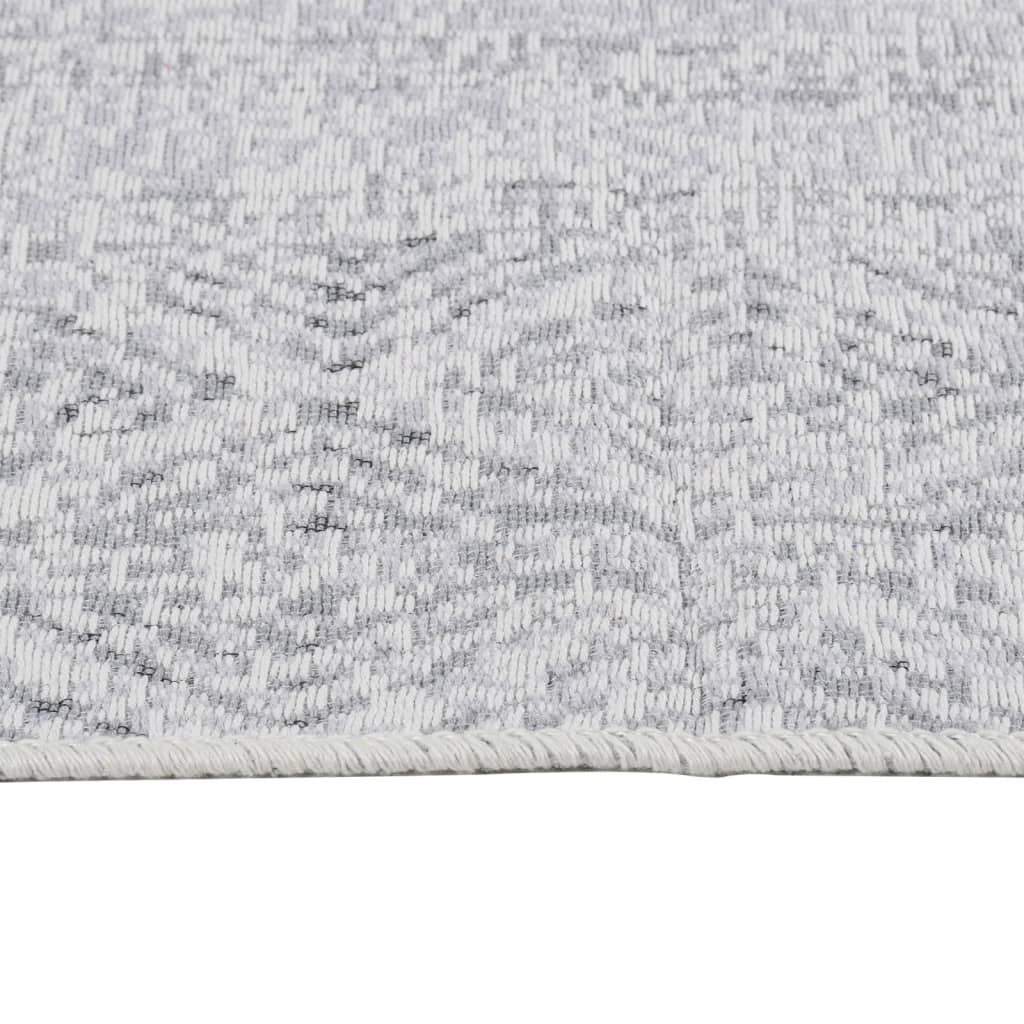 Matto vaaleanharmaa 100x300 cm puuvilla - Sisustajankoti.fi