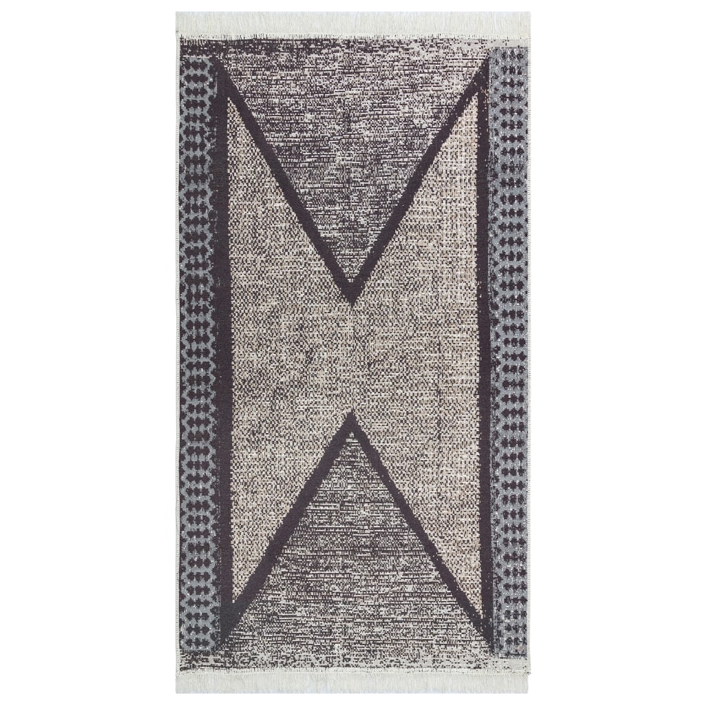 Matto musta ja harmaa 120x180 cm puuvilla - Sisustajankoti.fi