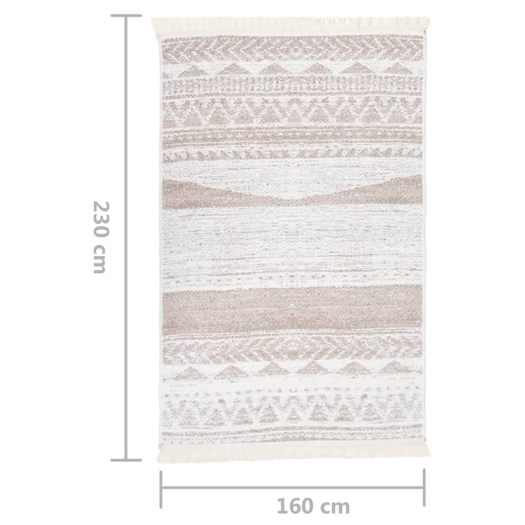 Matto beige 160x230 cm puuvilla - Sisustajankoti.fi