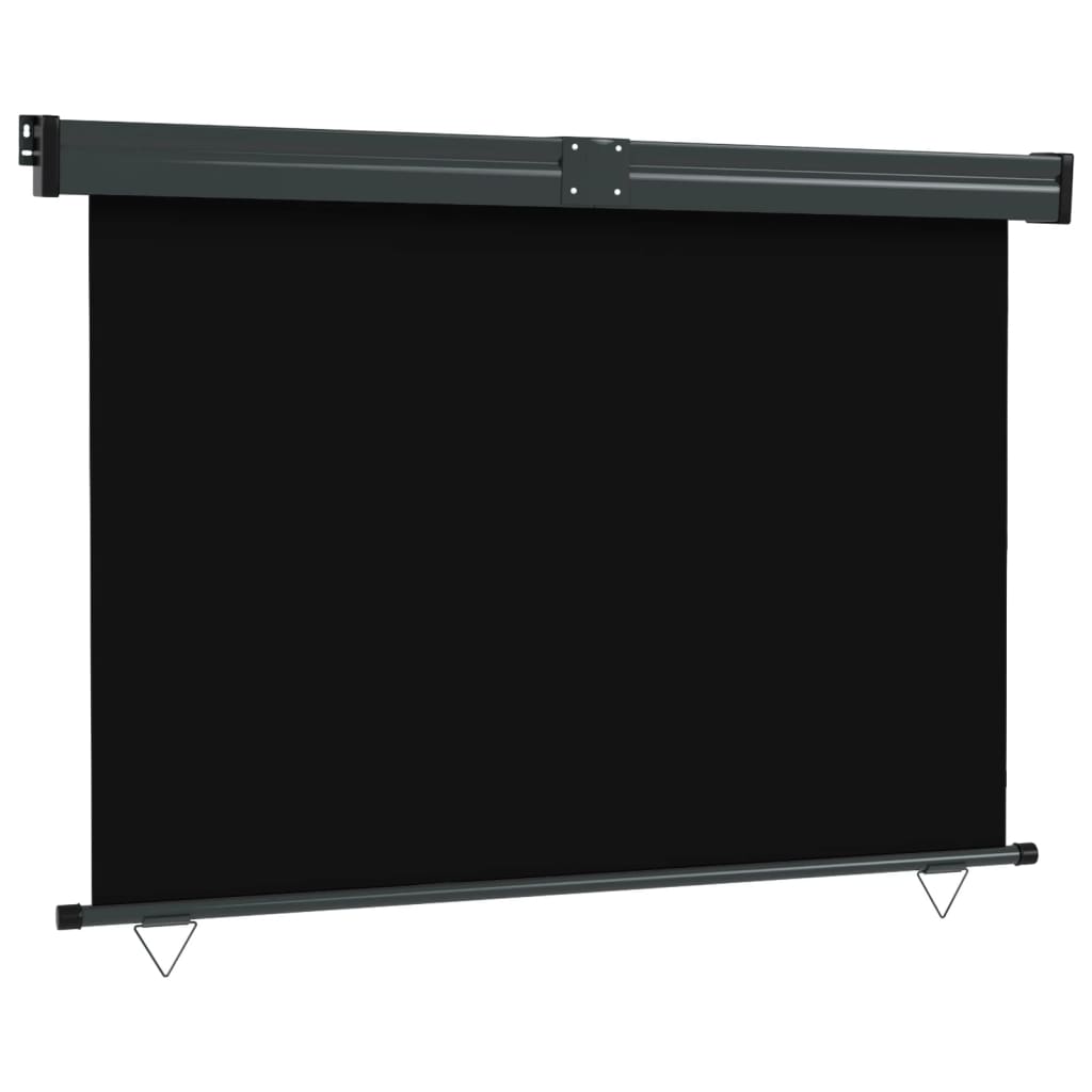 Parvekkeen sivumarkiisi 140x250 cm musta - Sisustajankoti.fi