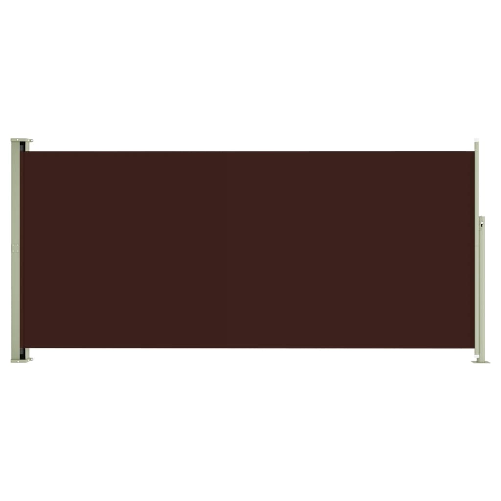 Sisäänvedettävä terassin sivumarkiisi 140x300 cm ruskea - Sisustajankoti.fi