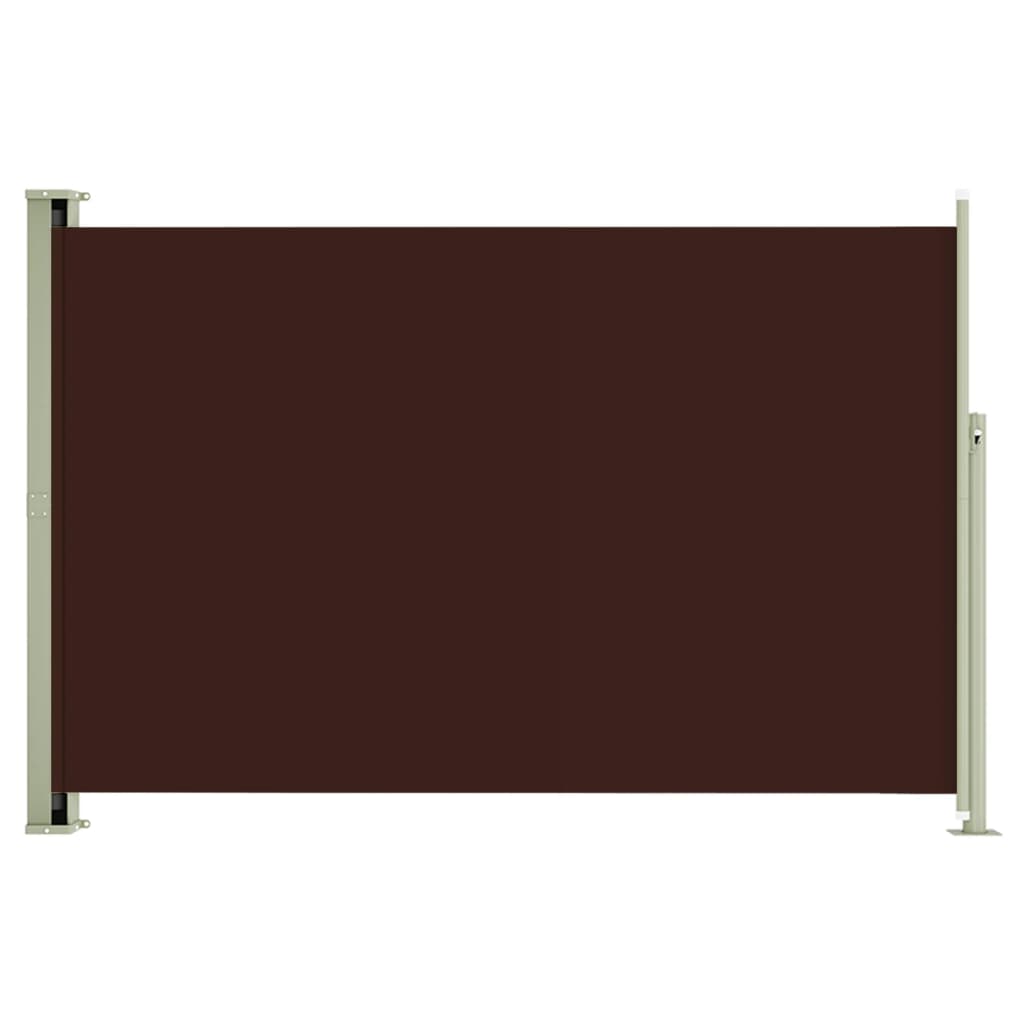 Sisäänvedettävä terassin sivumarkiisi 200x300 cm ruskea - Sisustajankoti.fi