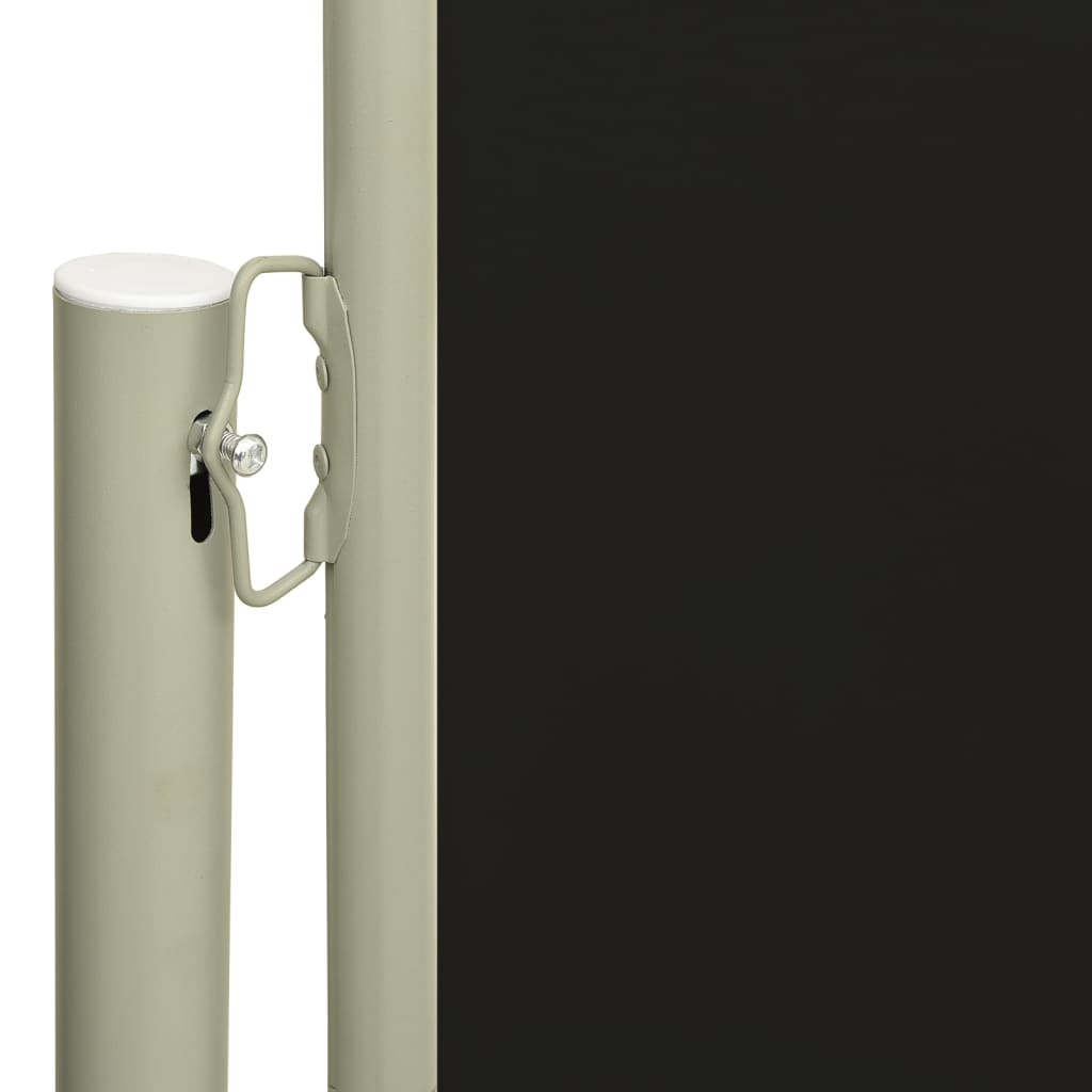 Sisäänvedettävä terassin sivumarkiisi 160x500 cm musta - Sisustajankoti.fi