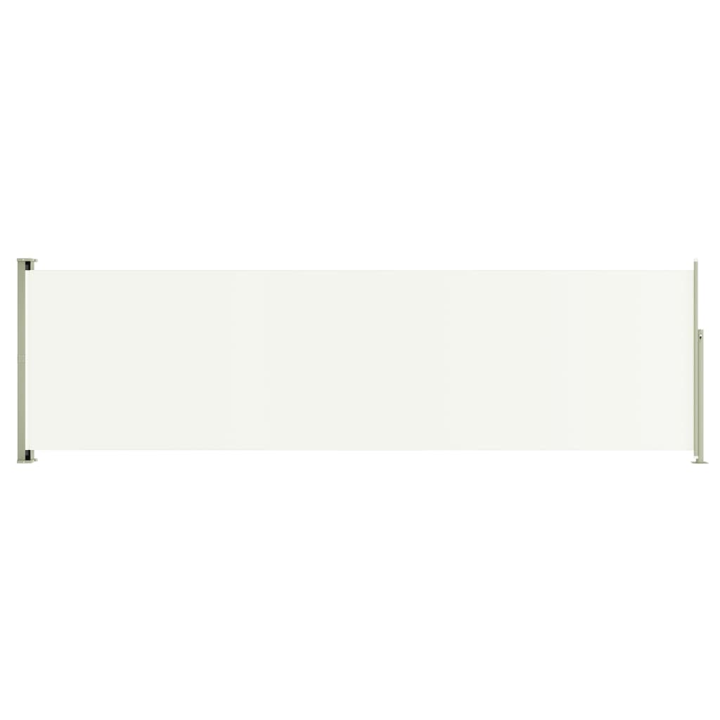 Terassin sisäänvedettävä sivumarkiisi 180x600 cm kerma - Sisustajankoti.fi