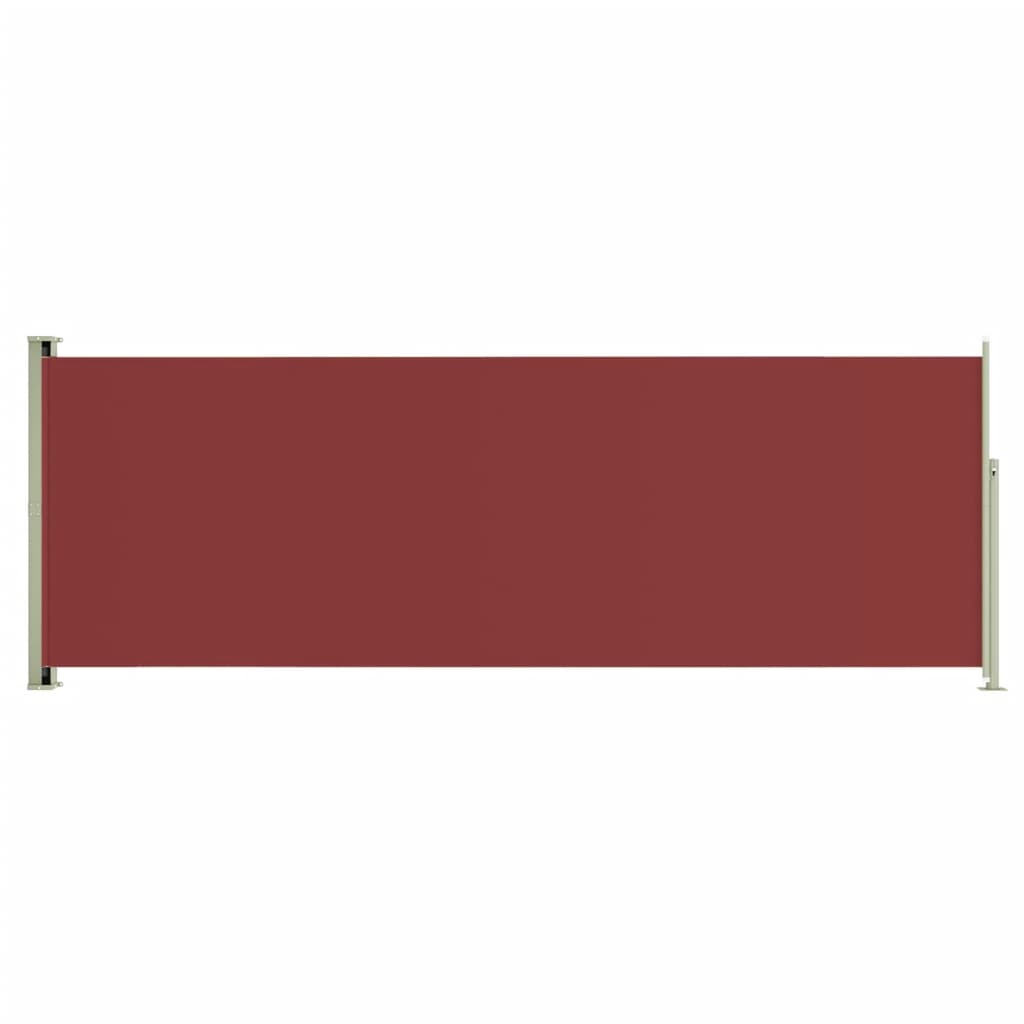 Sisäänvedettävä terassin sivumarkiisi 220x600 cm punainen - Sisustajankoti.fi