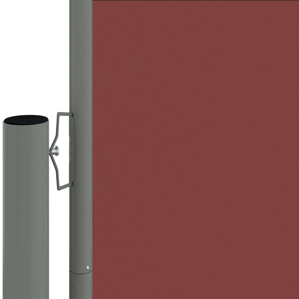 Sisäänvedettävä sivumarkiisi ruskea 140x600 cm - Sisustajankoti.fi