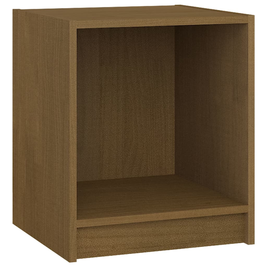 Yöpöydät 2 kpl hunajanruskea 35,5x33,5x41,5 cm täysi mänty - Sisustajankoti.fi