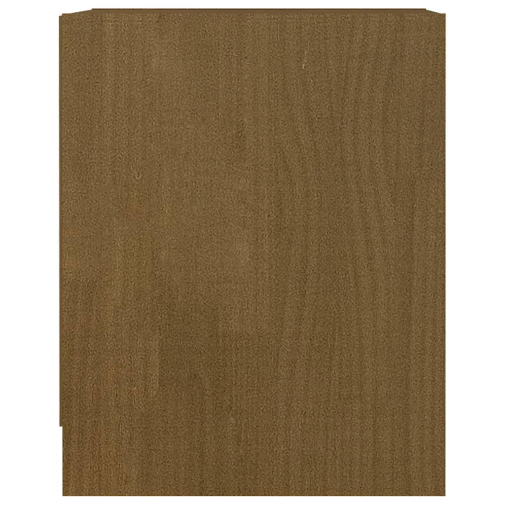Yöpöydät 2 kpl hunajanruskea 35,5x33,5x41,5 cm täysi mänty - Sisustajankoti.fi
