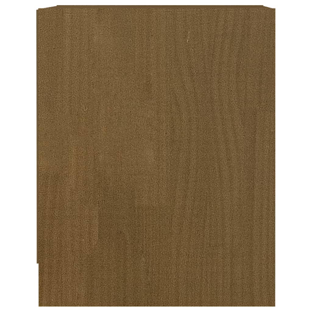 Yöpöydät 2 kpl hunajanruskea 35,5x33,5x41,5 cm täysi mänty - Sisustajankoti.fi