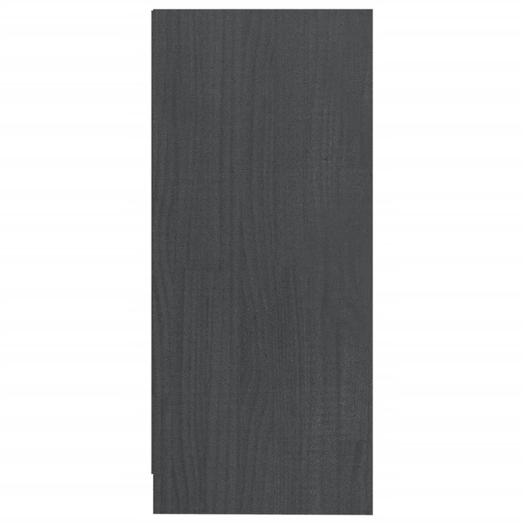 Sivukaappi harmaa 35,5x33,5x76 cm täysi mänty - Sisustajankoti.fi