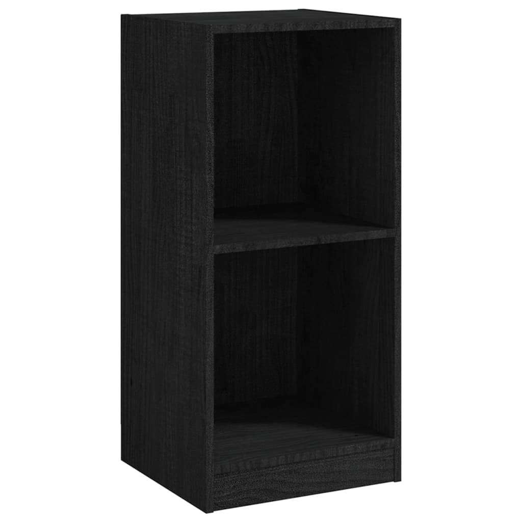 Sivukaappi musta 35,5x33,5x76 cm täysi mänty - Sisustajankoti.fi