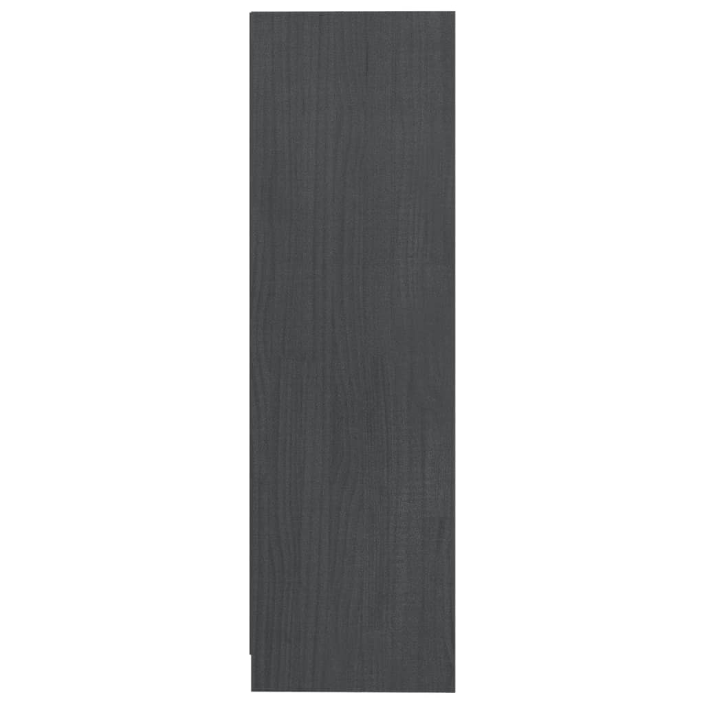 Kirjahylly harmaa 70x33x110 cm täysi mänty - Sisustajankoti.fi