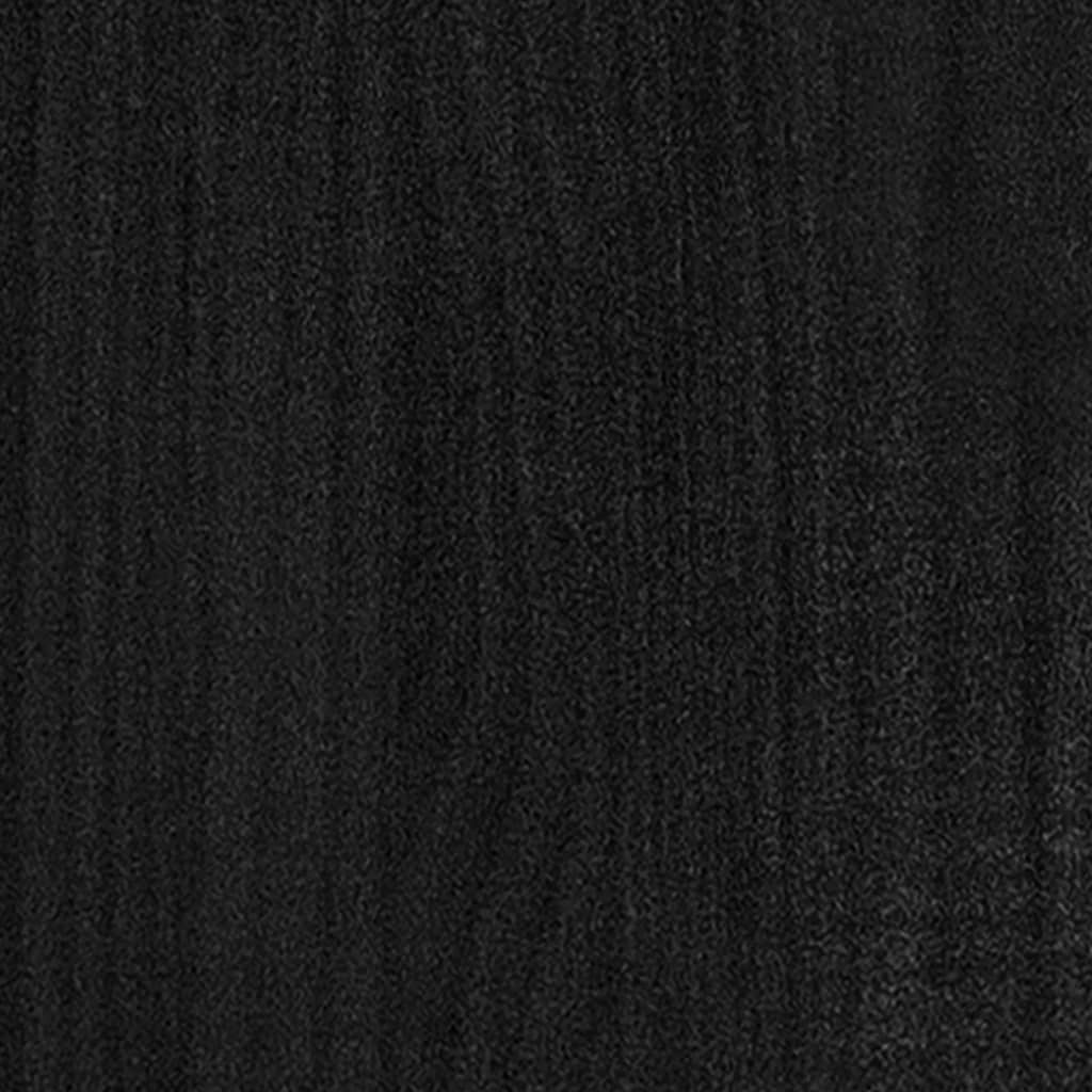 Kirjahylly musta 70x33x110 cm täysi mänty - Sisustajankoti.fi