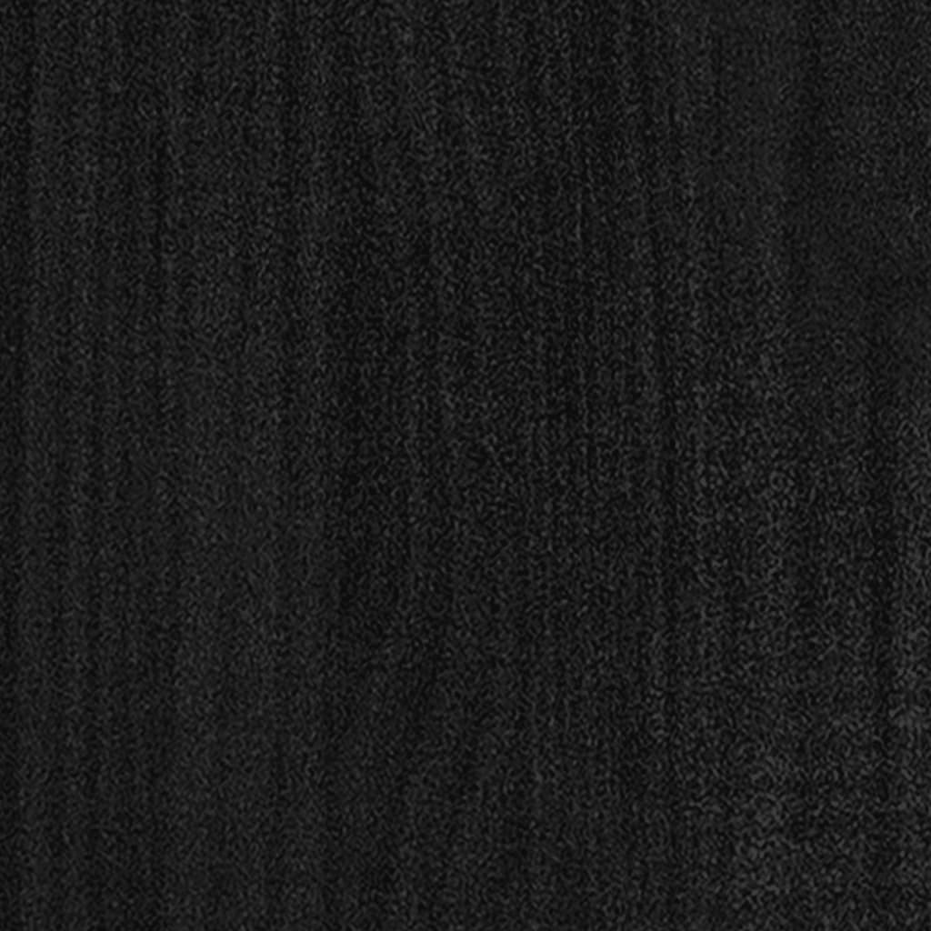 Kirjahylly musta 70x33x110 cm täysi mänty - Sisustajankoti.fi