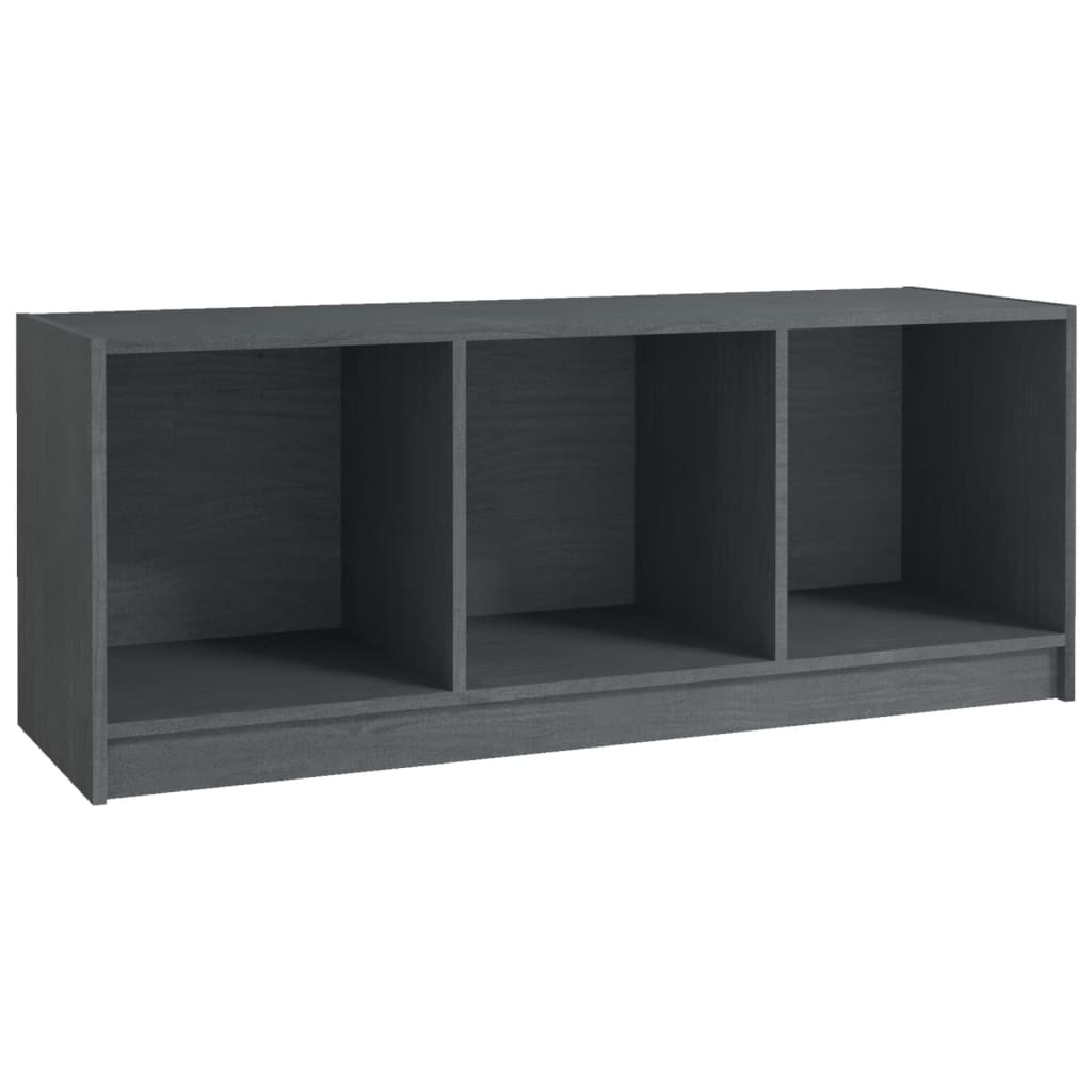 TV-taso harmaa 104x33x41 cm täysi mänty - Sisustajankoti.fi