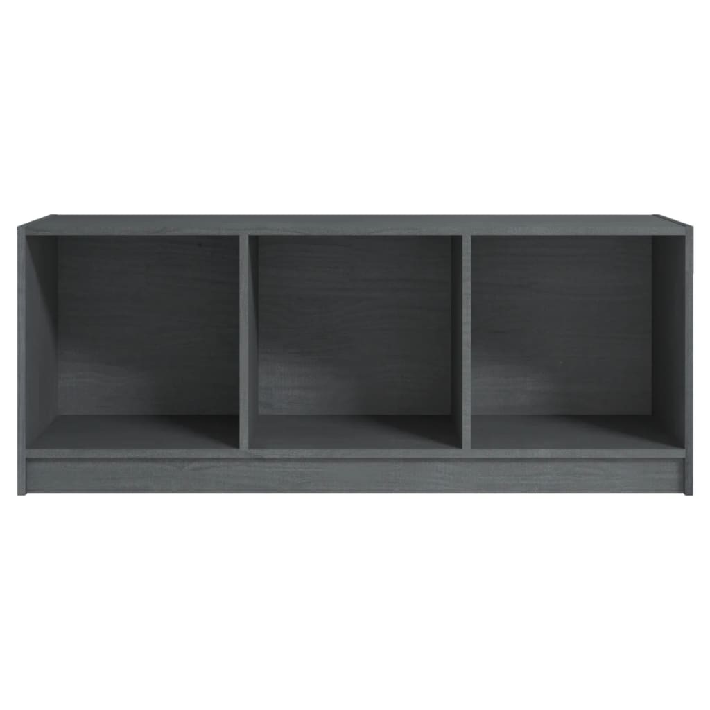 TV-taso harmaa 104x33x41 cm täysi mänty - Sisustajankoti.fi