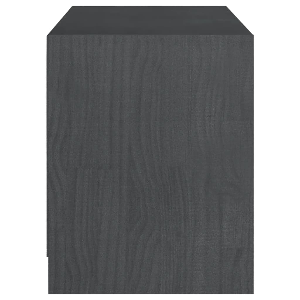 TV-taso harmaa 104x33x41 cm täysi mänty - Sisustajankoti.fi