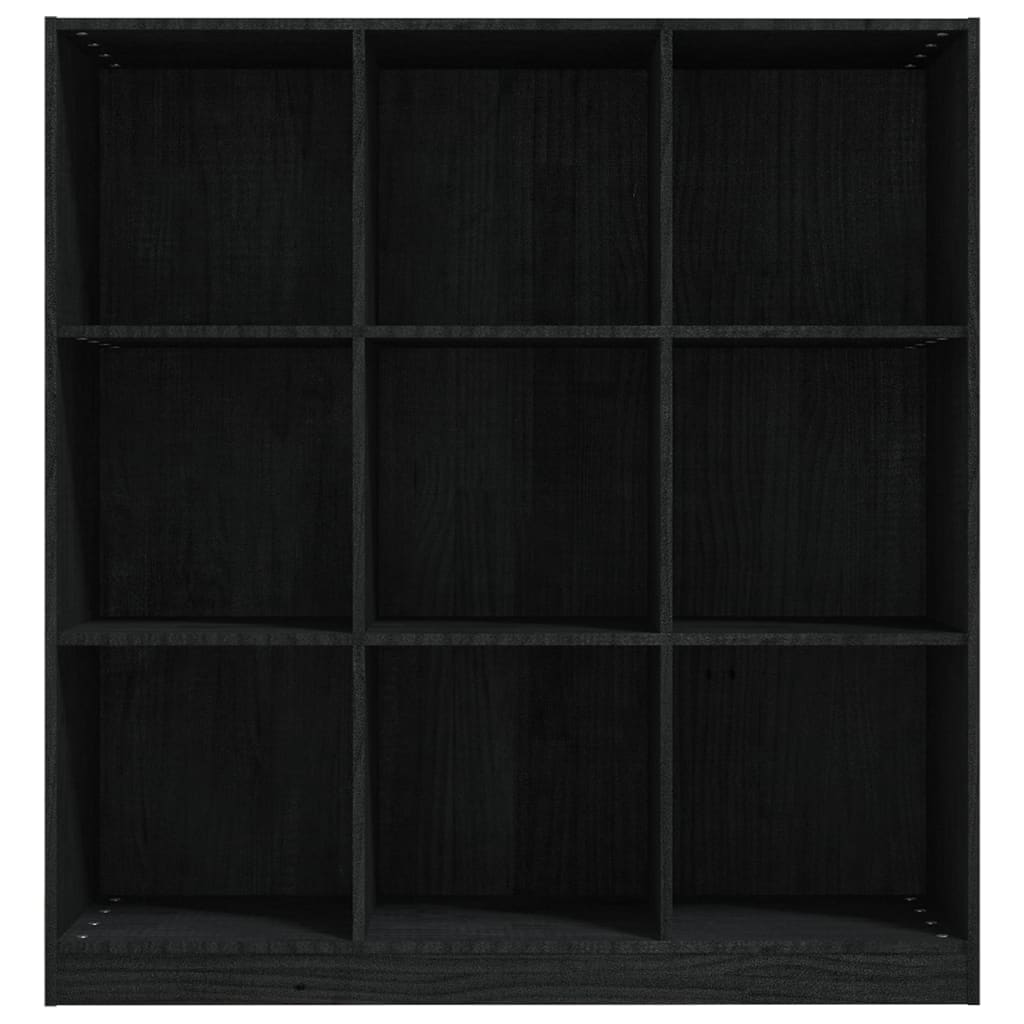 Kirjahylly/tilanjakaja musta 104x33,5x110 cm täysi mänty - Sisustajankoti.fi