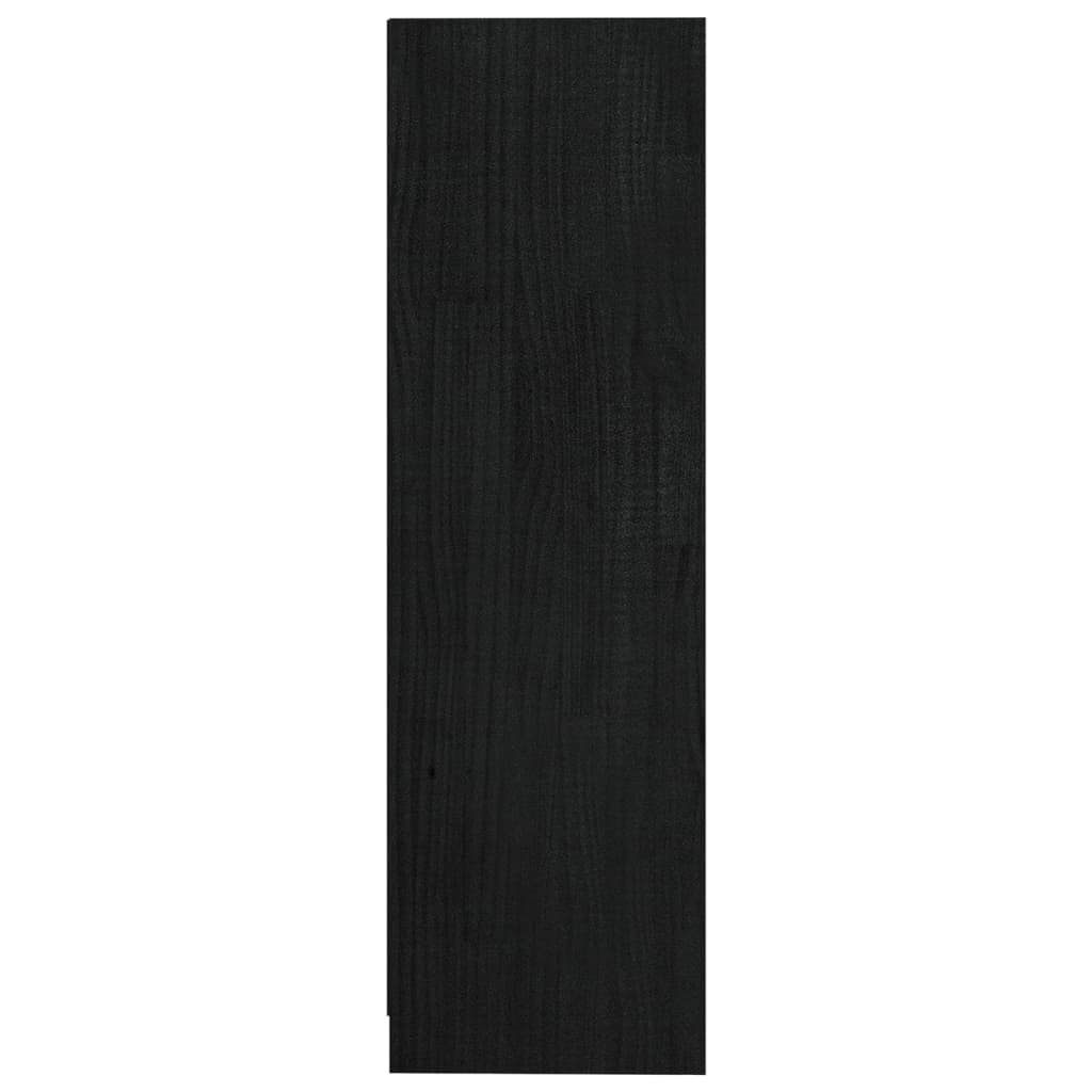 Kirjahylly/tilanjakaja musta 104x33,5x110 cm täysi mänty - Sisustajankoti.fi