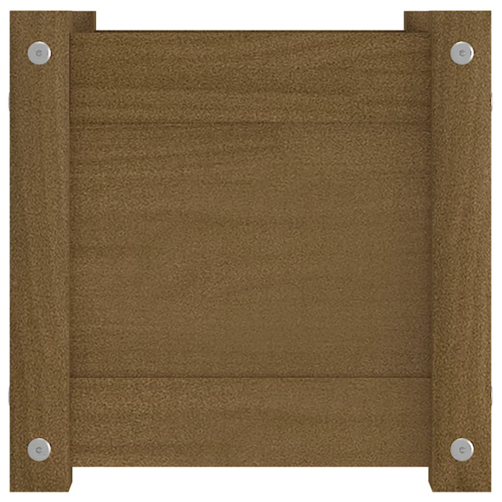 Puutarhan kukkalaatikot 2 kpl hunajanruskea 31x31x31 cm mänty - Sisustajankoti.fi
