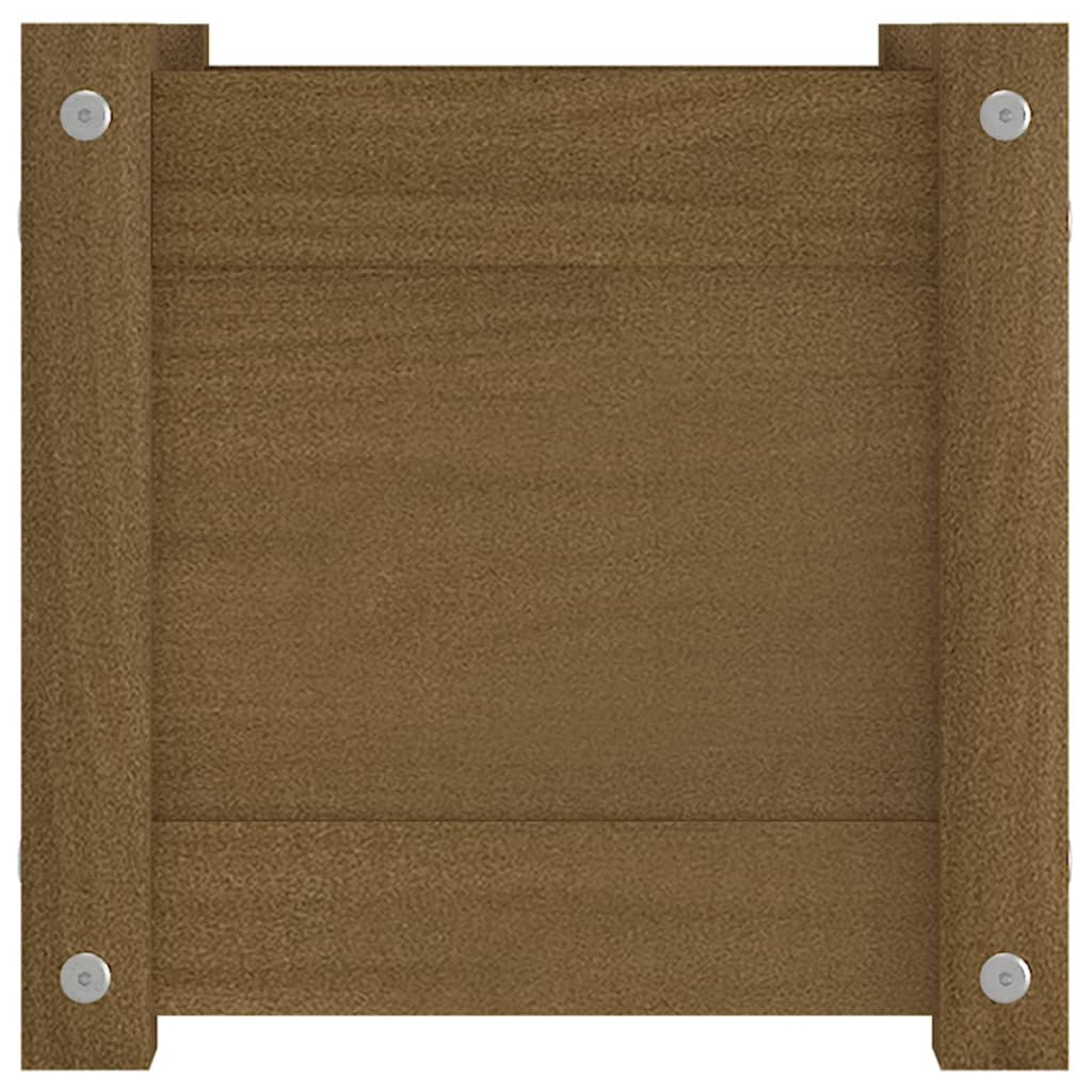 Puutarhan kukkalaatikot 2 kpl hunajanruskea 31x31x31 cm mänty - Sisustajankoti.fi