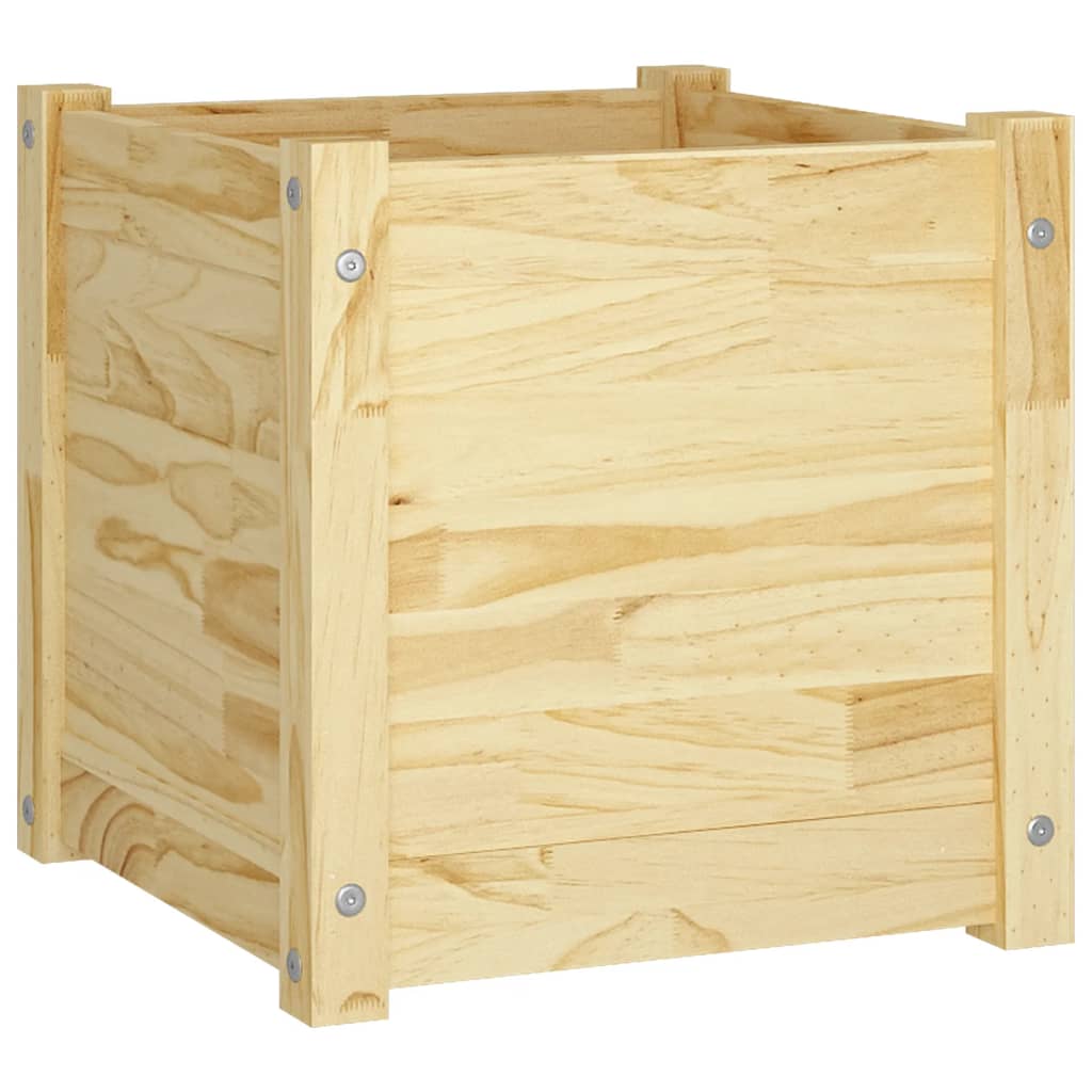 Puutarhan kukkalaatikot 2 kpl 40x40x40 cm täysi mänty - Sisustajankoti.fi