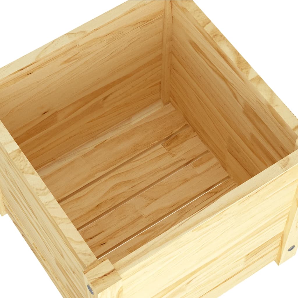 Puutarhan kukkalaatikot 2 kpl 40x40x40 cm täysi mänty - Sisustajankoti.fi