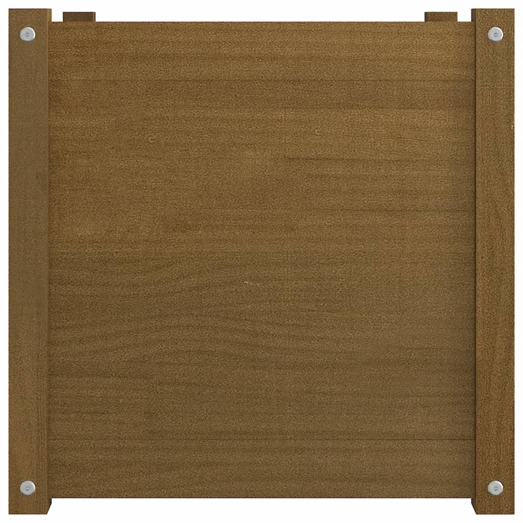 Puutarhan kukkalaatikot 2 kpl hunajanruskea 50x50x50 cm mänty - Sisustajankoti.fi