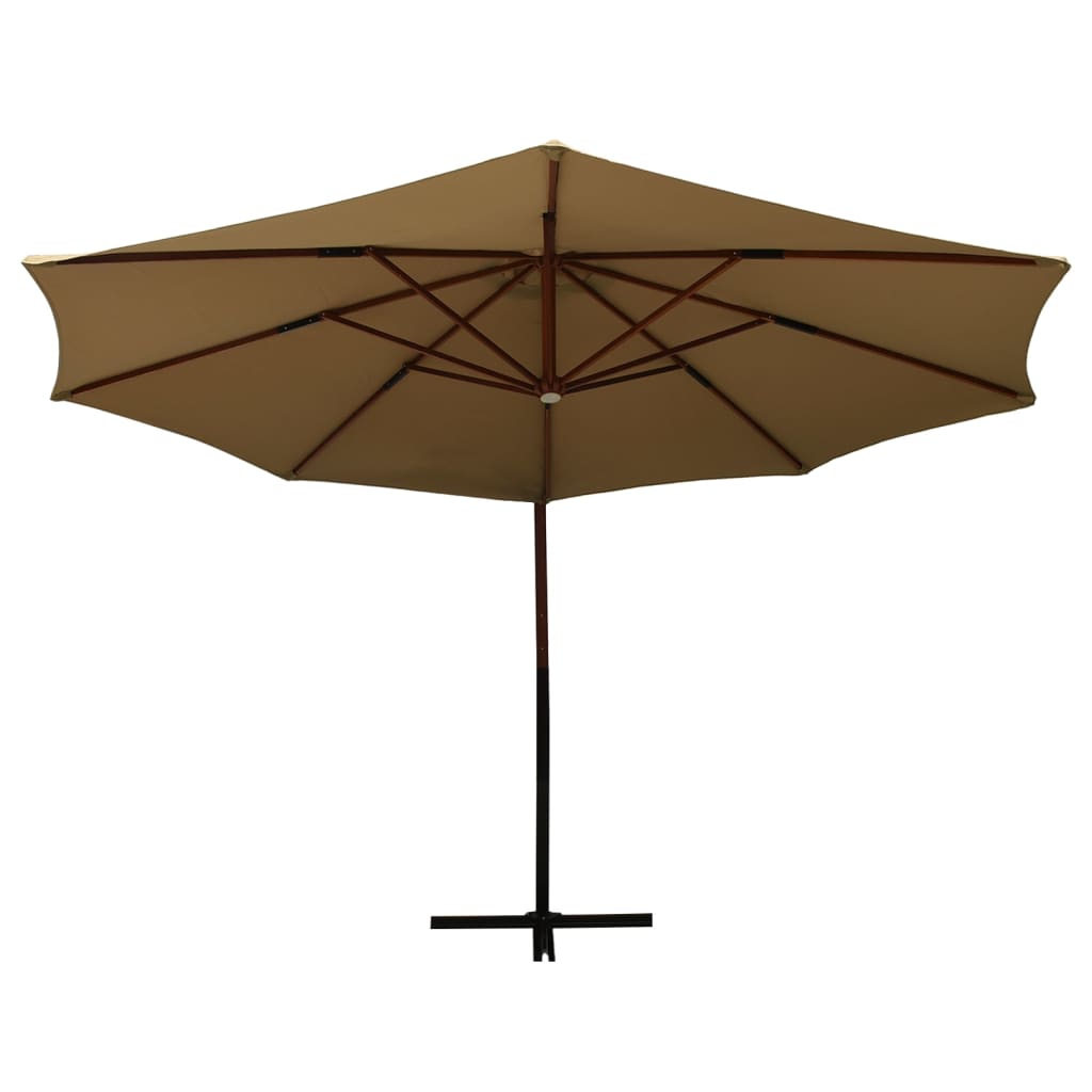 Riippuva aurinkovarjo puurunko 350 cm taupe - Sisustajankoti.fi