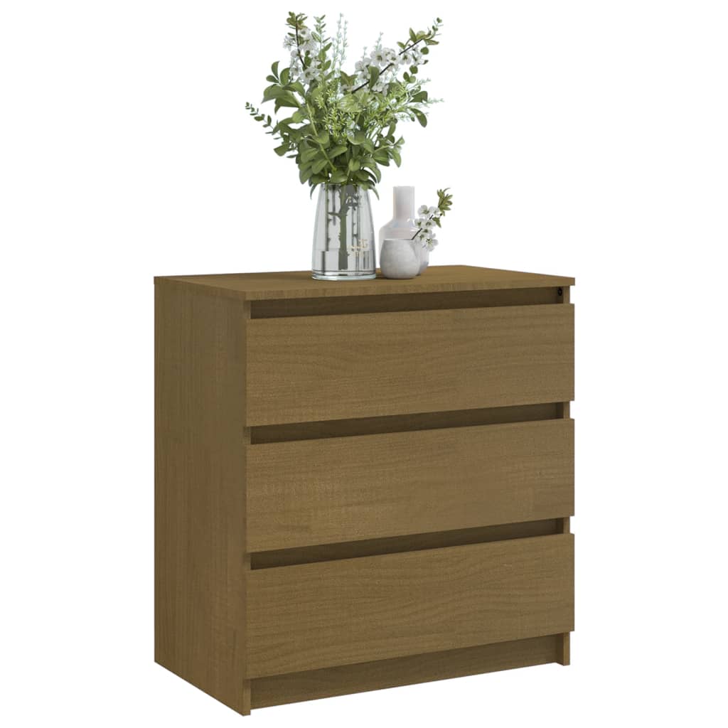 Yöpöydät 2 kpl hunajanruskea 60x36x64 cm täysi mänty - Sisustajankoti.fi