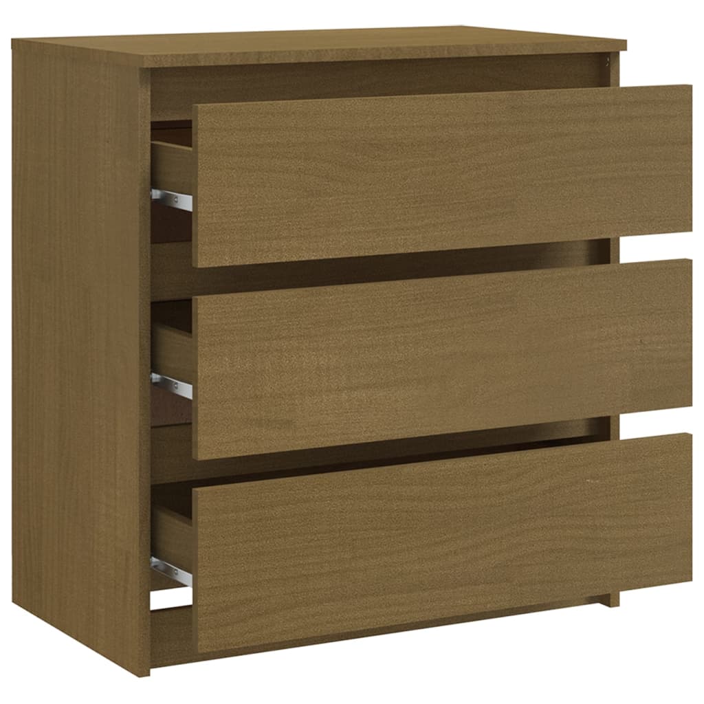 Yöpöydät 2 kpl hunajanruskea 60x36x64 cm täysi mänty - Sisustajankoti.fi