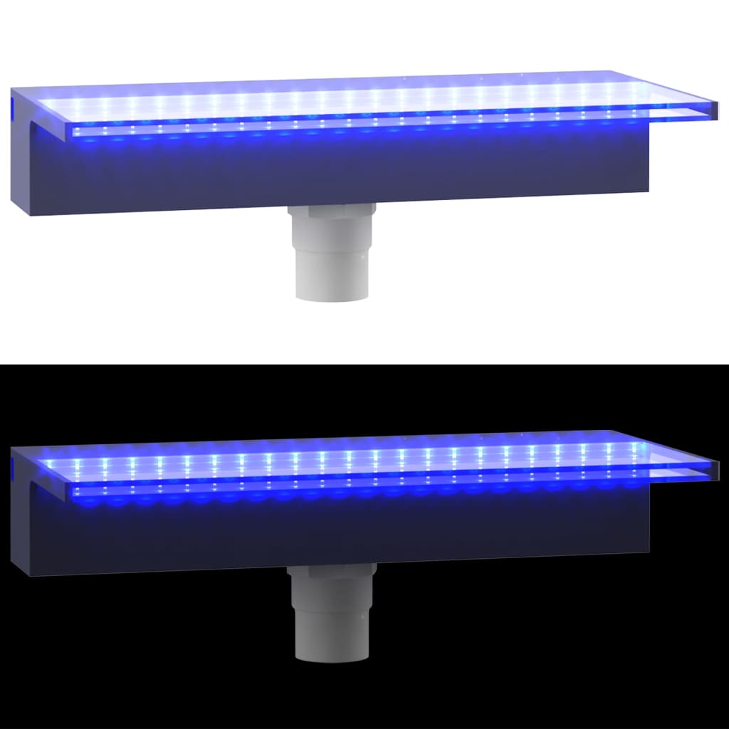 Vesiputous RGB LED-valoilla akryyli 45 cm - Sisustajankoti.fi
