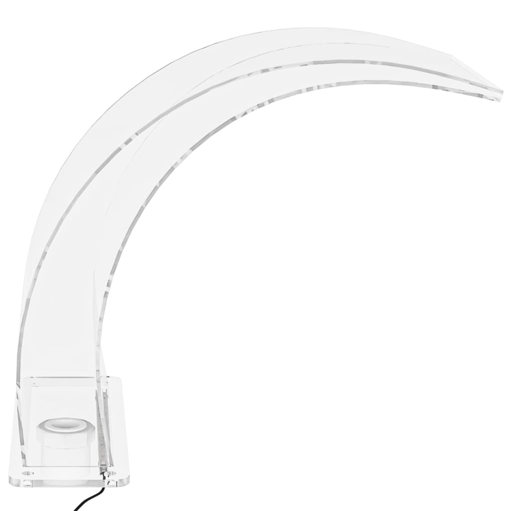 Uima-altaan suihkulähde RGB LED-valoilla akryyli 50 cm - Sisustajankoti.fi