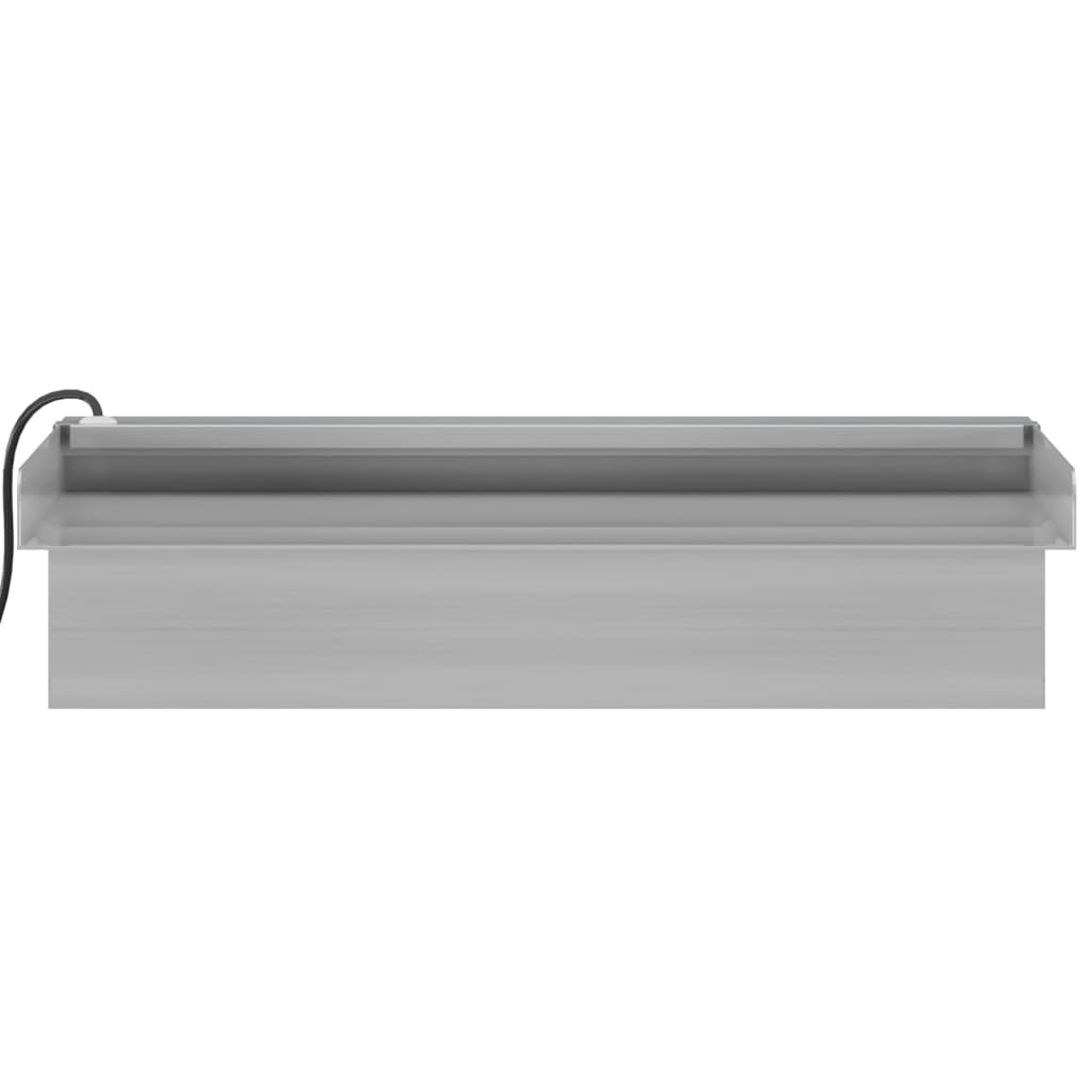 Vesiputous RGB LED-valoilla ruostumaton teräs 30 cm - Sisustajankoti.fi