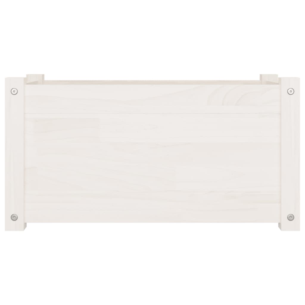 Puutarhan kukkalaatikot 2 kpl valkoinen 60x31x31 cm täysi mänty - Sisustajankoti.fi