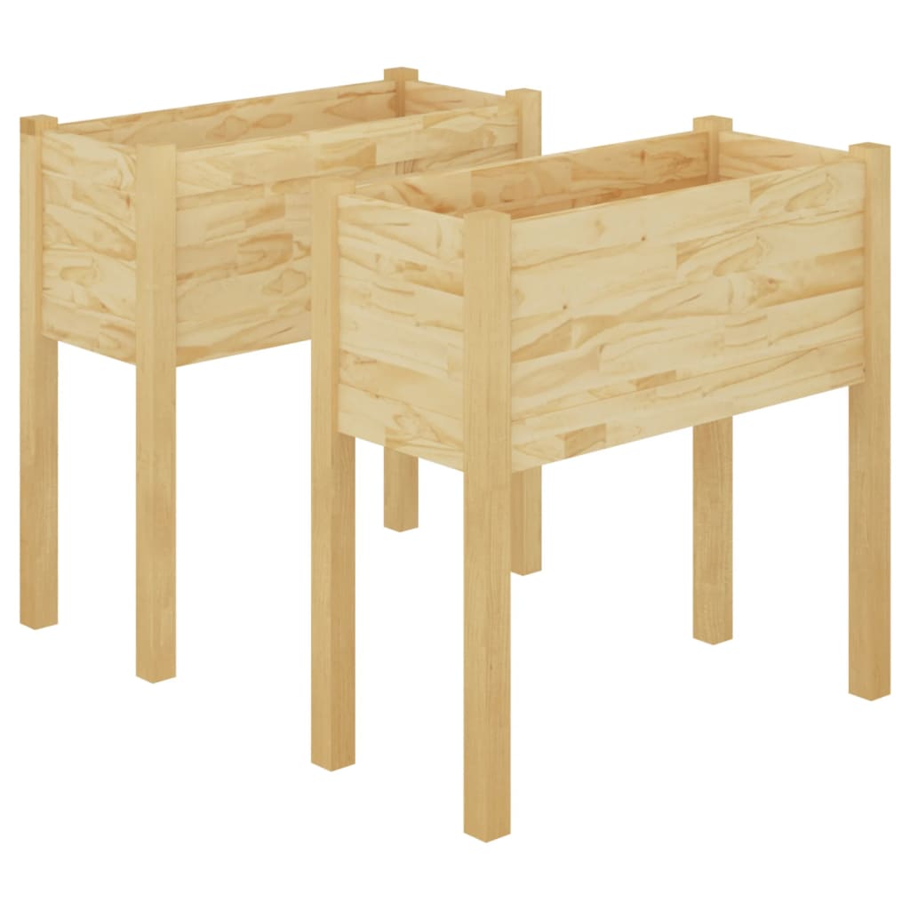 Puutarhan kukkalaatikot 2 kpl 70x31x70 cm täysi mänty - Sisustajankoti.fi