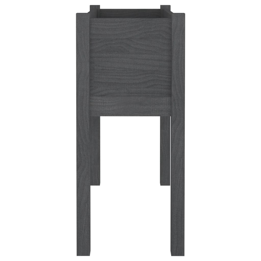 Puutarhan kukkalaatikot 2 kpl harmaa 70x31x70cm täysi mänty - Sisustajankoti.fi