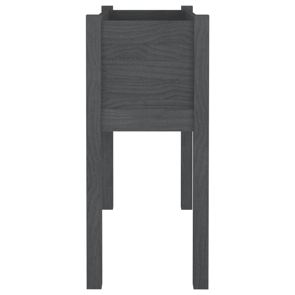 Puutarhan kukkalaatikot 2 kpl harmaa 70x31x70cm täysi mänty - Sisustajankoti.fi