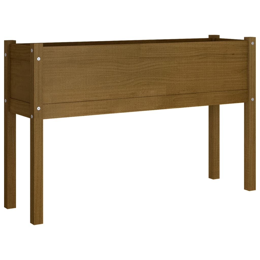 Puutarhan kukkalaatikot 2 kpl hunajanruskea 110x31x70 cm mänty - Sisustajankoti.fi